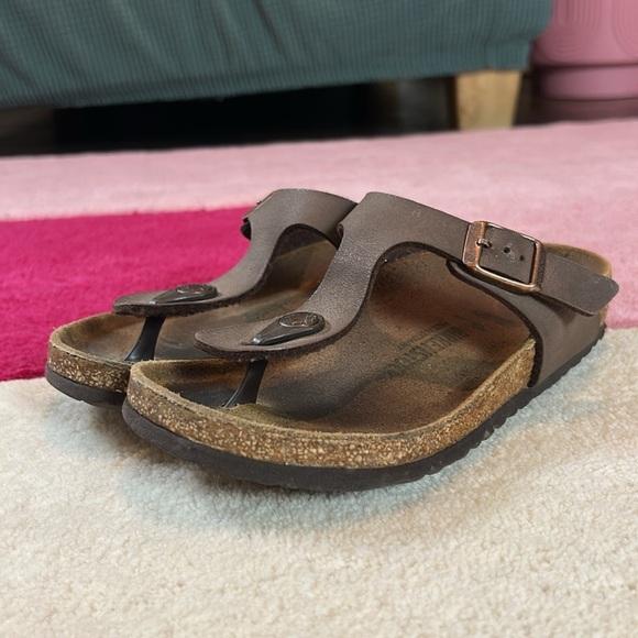 BIRKENSTOCK GIZEH KIDS BIRKO-FLOR Sandals -Mocha - Picture 15 of 17